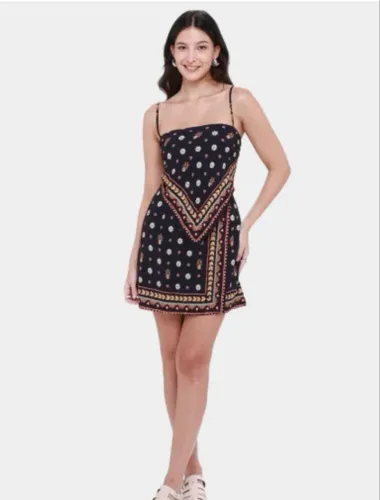 Vestido Curto Lenço Lili Farm TAM.G