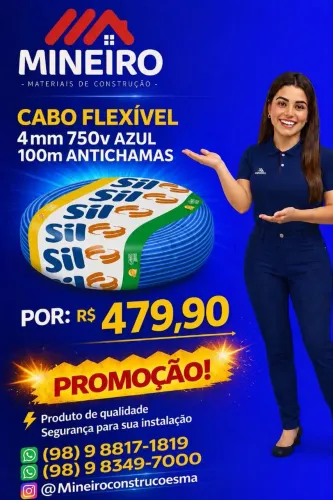 Cabo sil 4mm