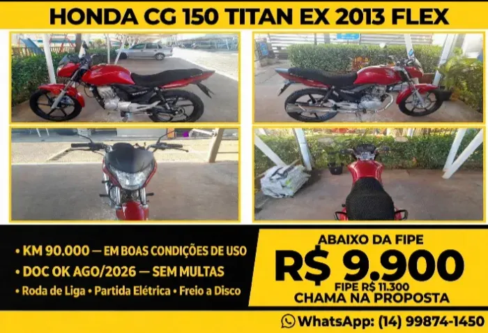 CG150 EX FLEX PARTIDA - PRA VENDER