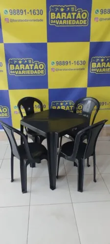 promoção conjunto de mesa lírio preto