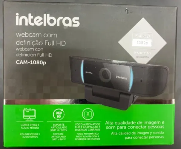 Webcam Intelbras Full HD 1080p