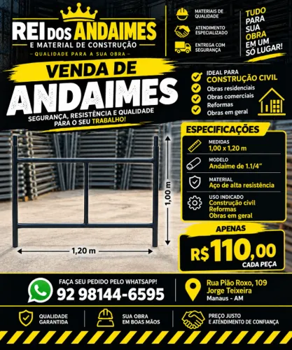 VENDE-SE ANDAIME 1,00X1,20