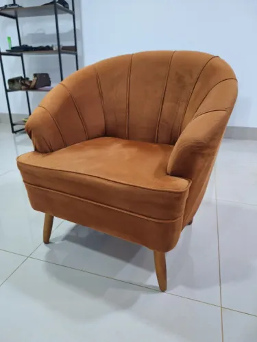 Poltrona Tecido Suede