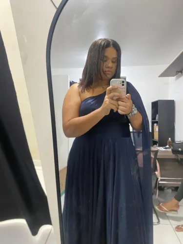 Vestido de festa, azul marinho tamanho G
