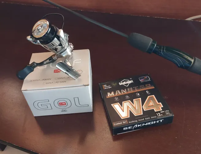 Kit Para Pesca Vara + molinete linha Novos