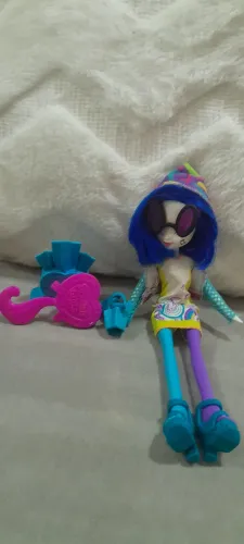 Boneca My Little Pony Boneca Equestria Girls DJ PON-3 semi completa 