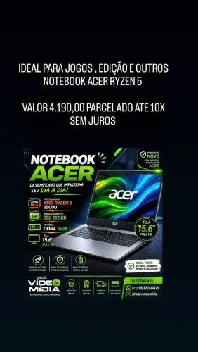 NOTEBOOK NOVO LACRADO, SOMOS LOJA