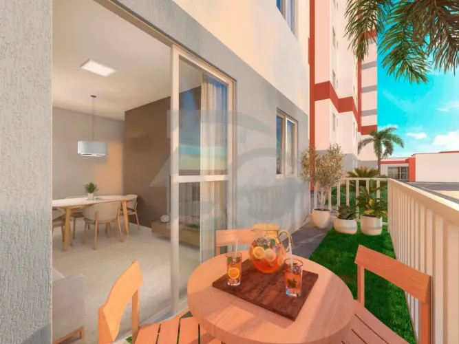 Condomínio Pérolas do Mar com Piscina, Academia e Quadra de Esportes.