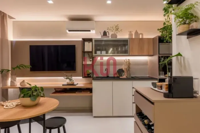 Studio Moderno para Venda ou Locação em Mirandópolis, São Paulo-SP: 1 Quarto, 1 Banheiro, 