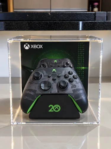 Controle edição 20 anos Xbox com Base Razer de Carregamento