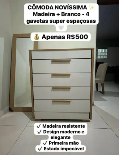 Cômoda nova 500 reais