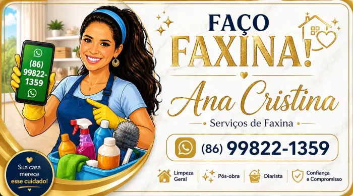 Faxina em geral residencial e escritório