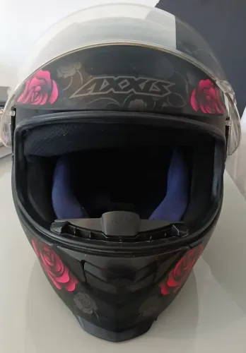 Vendo Capacete Axxis Feminino