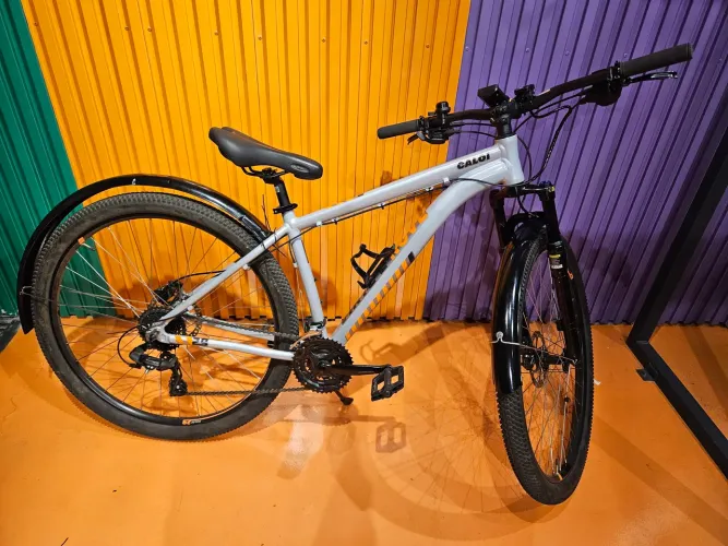 Caloi 29 Alumínio - Shimano 24v - Freio Hidráulico + Acessórios (Solar)