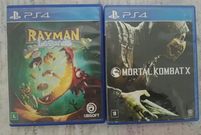Rayman legends de ps4 + mortal Kombat X de brinde