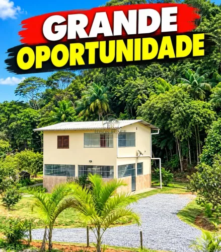 Sítio 7mil m² Casa 130m², 2 Quartos, Suíte, Água Abundante