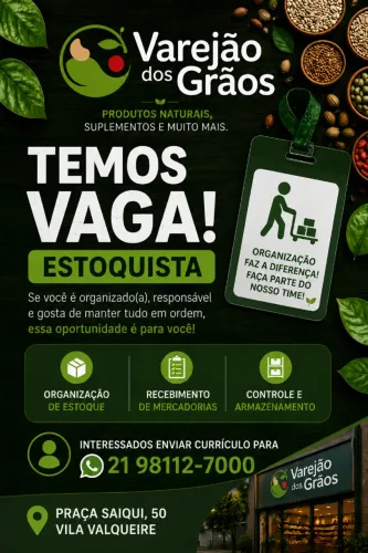 Vaga estoquista e vendedor (a )