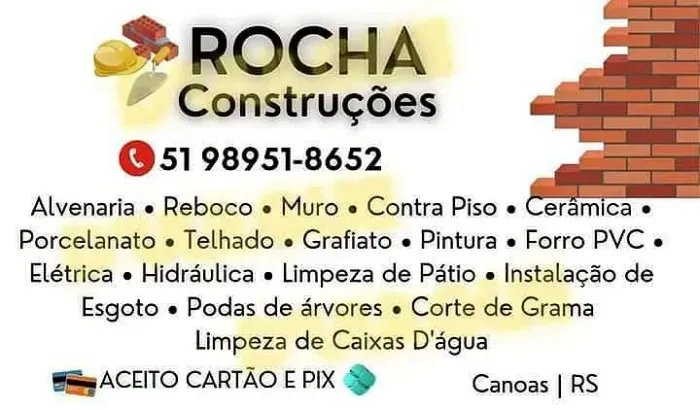 Rocha construções e reforma em geral