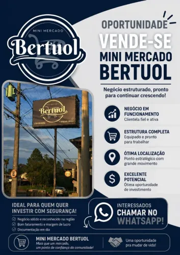 MERCADO COMPLETO À VENDA ? CAXIAS DO SUL/RS FORQUETA