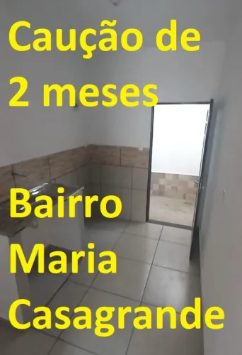 Casa tipo Kitnet - Sem fiador - Bairro Maria Casagrande - rua do Posto de Saúde
