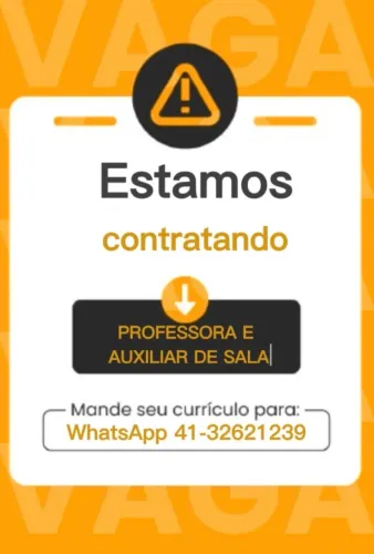 Vaga para professor e auxiliar de turma