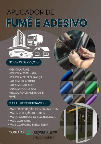 Fumê e Adesivos em geral 