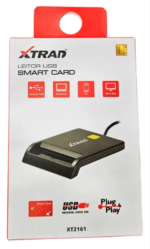 Xtrad Leitor Usb Smart Card Usb Cartão Certificação Digital XT2161