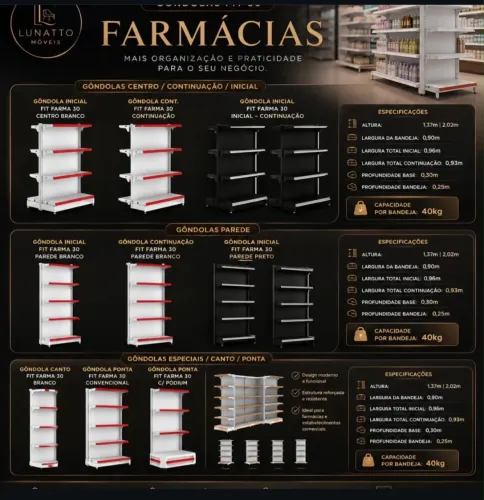 Gôndolas em geral novo
