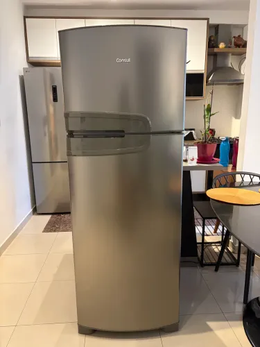 Refrigerador 340L 2 Portas Frost Free Classe A Evox 220 Volts, Inox, Consul - Geladeira