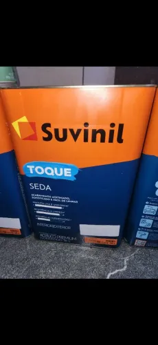 Tinta Suvinil Toque de Seda Acetinado 16 litros Cor Crômio