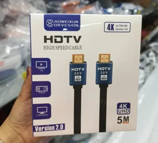 (novos) Cabo Hdmi de ALta velocidade 5m 2.0 (4k), entregamos