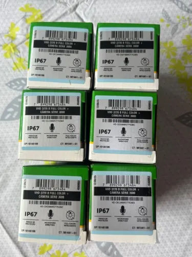 Kit de 06 Câmeras de Segurança Intelbras - Novas, na caixa!