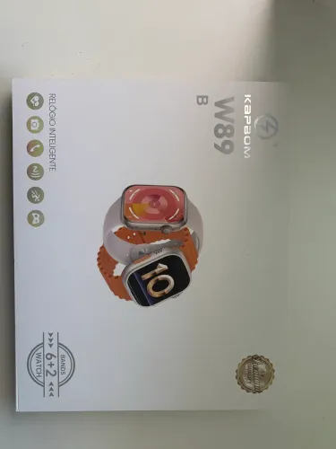 Kit 2 em 1 Smartwatch Kapbom W89 | 2 Relógios + 6 Pulseiras | Completo