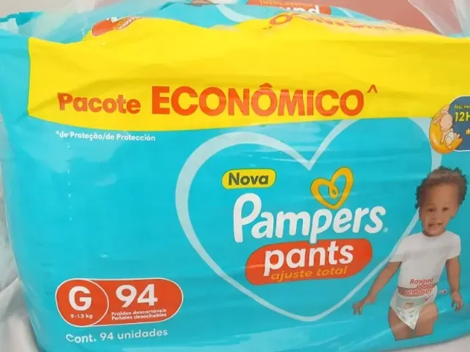 Fralda pampers shortinho G