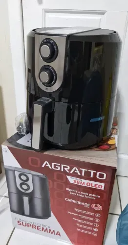 AIR FRYER AGRATTO SUPREMMA 6,2L ? NOVA, LACRADA NA CAIXA