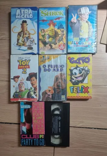 Lote cds, dvds e vhs