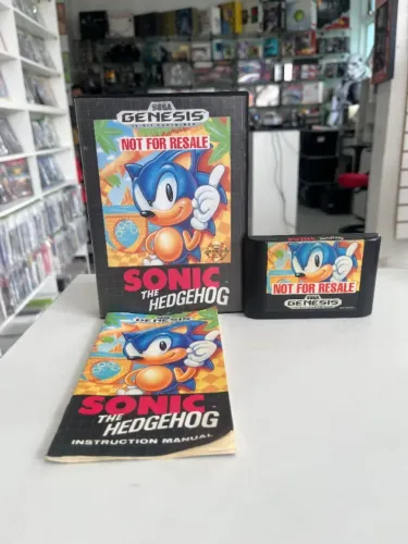 JOGO SONIC THE HEDGEHOG NA CAIXA SEMINOVO - MEGA DRIVE