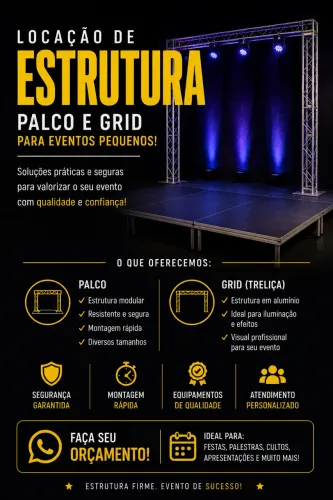 Estruturas para seu evento