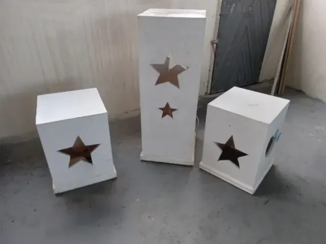 Colunas com luz para eventos