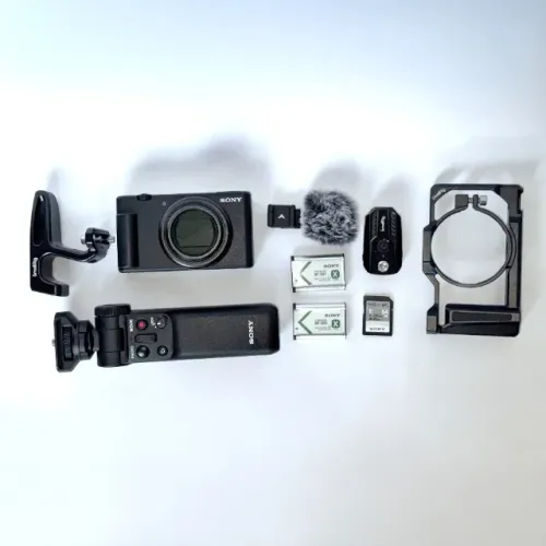 Kit Sony ZV-1 II (Mark II) Completo + Grip Sony + Cage SmallRig + Acessórios Profissionais