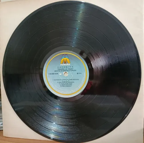 Disco de vinil CAPOEIRA "Cordão de Ouro" Mestre Suassuna e Dirceu (1975)