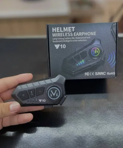 Intercomunicador para Capacete Y10 com bluetooth e som