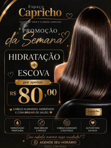 Hidratação e escova