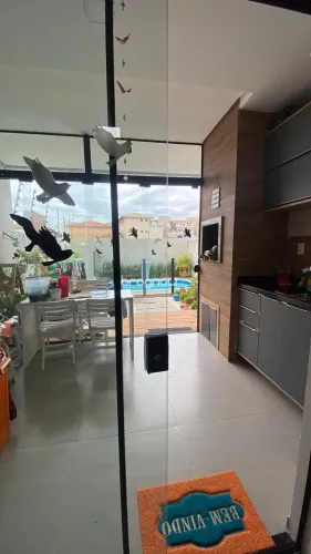 Imóvel 91478 - Sobrado a venda com 3 quartos, sendo um suíte, área gourmet com piscina.