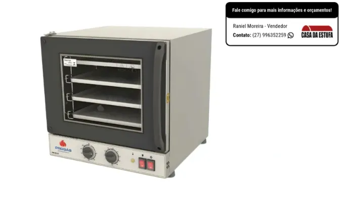 Forno Elétrico Progás Turbo Fast Oven Preto 4 Esteiras PRP-004 G2