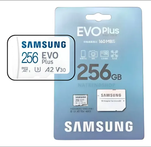 Cartão Memoria Micro Sd Samsung EVO Plus 256GB