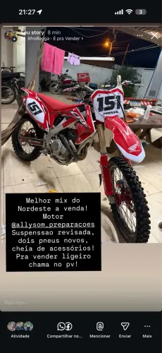 Crf250r mix , a melhor do nordeste a venda 