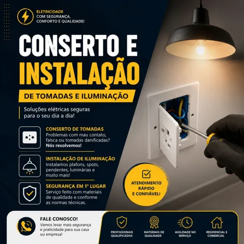 Serviços elétricos de qualidade e segurança.