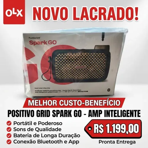 Amplificador de guitarra - Positive Grid Spark GO - Novo / Lacrado