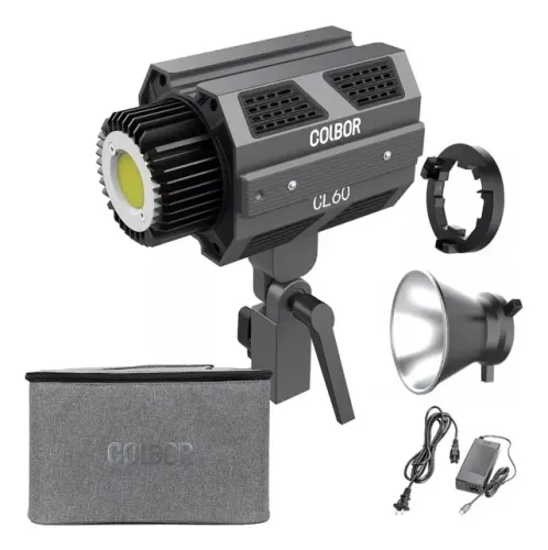 Iluminador Led Colbor 65w~80w Bicolor CL60 Compacto profissional (2700k a 6500K) estúdio